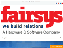 Tablet Screenshot of fairsysinfotech.com